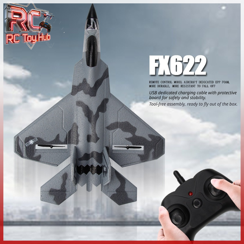 Drone Rc Fighter Jet - Fx622 RC Kampfjet Schaumstoff-Gleiter Ferngesteuertes Flugzeug