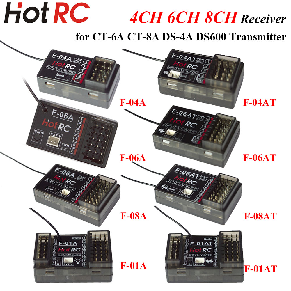 Rc Boat - HOTRC 2,4GHz 4/6/8-Kanal F-04A F-06AT F-08AT