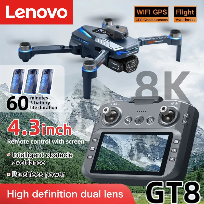 Drone Rc Folding - Lenovo GT8 Drohne 8K Professionelle Dual-Kamera