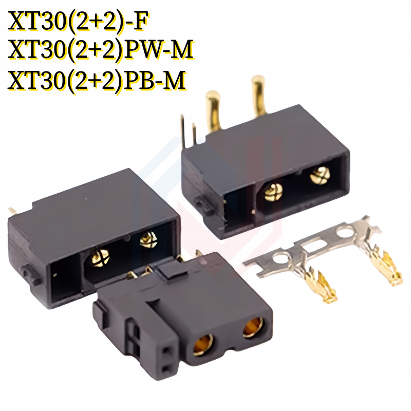 Drone Rc Signal - XT30(2+2) XT30PB/PW(2+2) Vergoldeter Stecker mit Signalpin