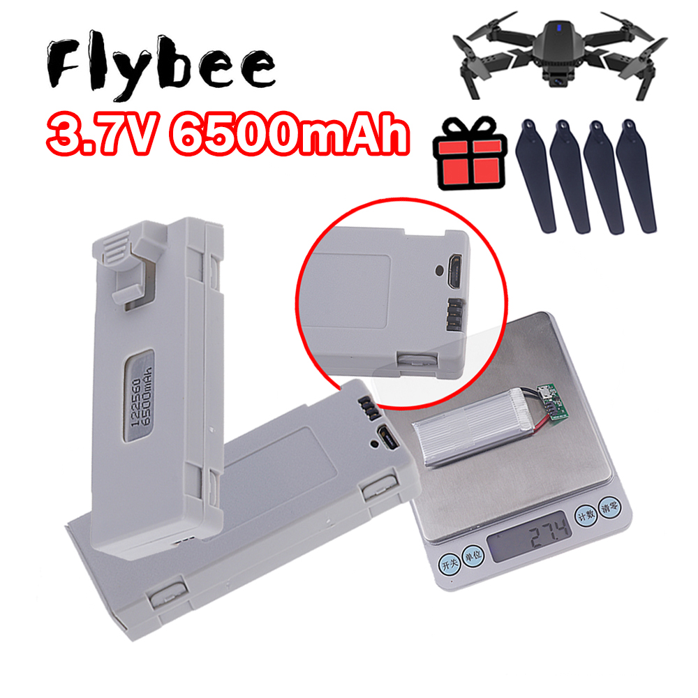 Drone Rc E99 K3 - Wiederaufladbare 6500mAh E88 Drohnenbatterie 3,7V Lipo-Akku