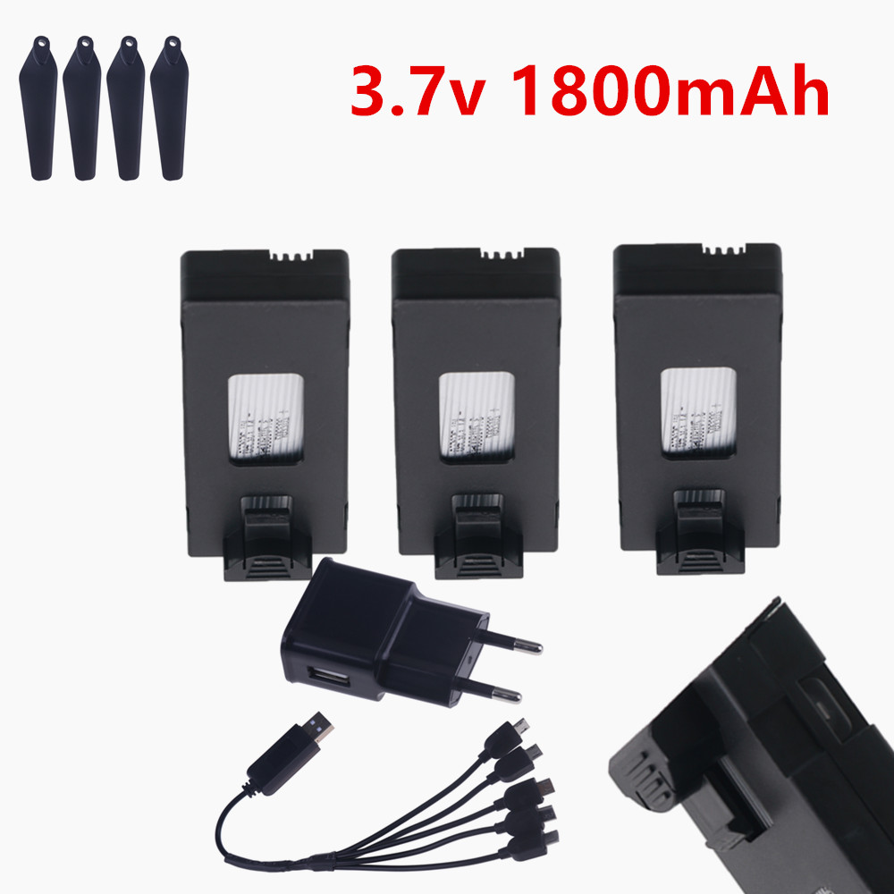 Drone Rc E99 K3 - Wiederaufladbarer 3,7-V-Lipo-Akku 1800 mAh oder Ladegerät