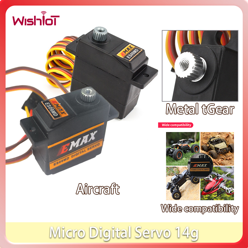 Drone Rc Diy - 14g Micro Digital Servo ES09MD Metal