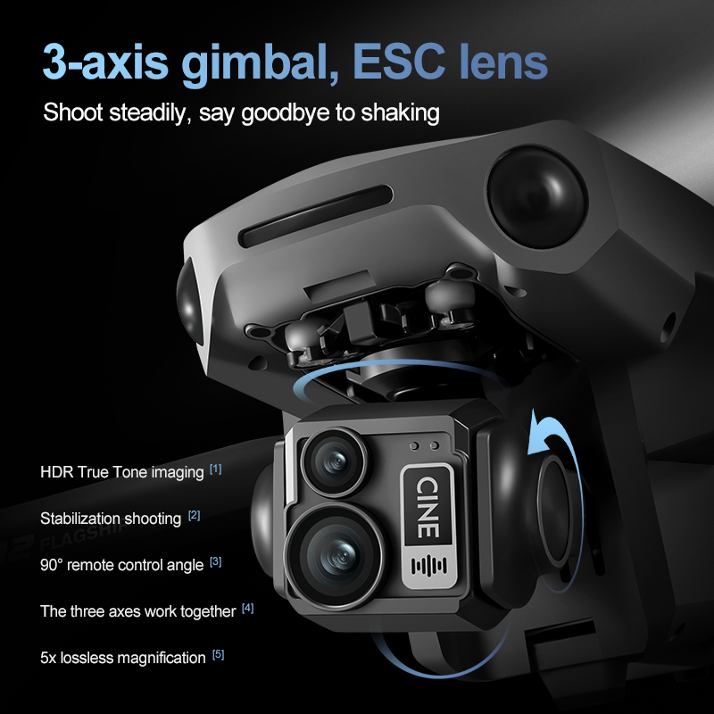 8K 3-Achsen-Gimbal Bürstenlose – Drone Rc Folding Bewertung und Preis