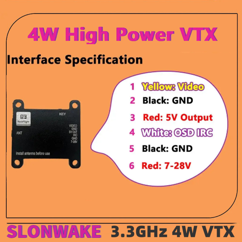 SLONWAKE FPV 3.3G 16CH 4000mW  – - Remote Control (Rc) Drone Bewertung und Preis