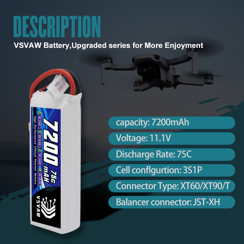 VSVAW 3S Lipo Batterie 11,1V 7 – Drone Rc Truck Bewertung und Preis