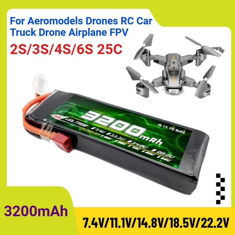 3200mAh 2S/3S/4S/6S 25C 7,4V/1 – Drone Rc Truck Bewertung und Preis