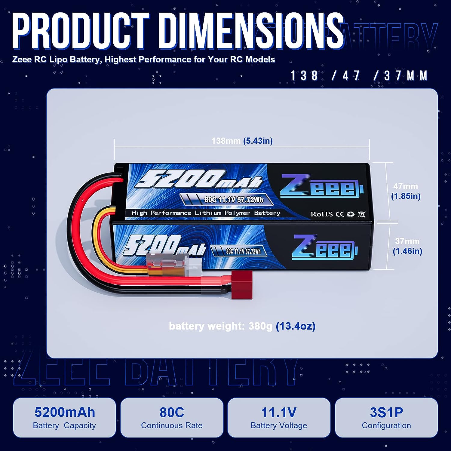 1/2 stücke Zeee 3S 5200 mAh Li – Drone Rc Truck Bewertung und Preis