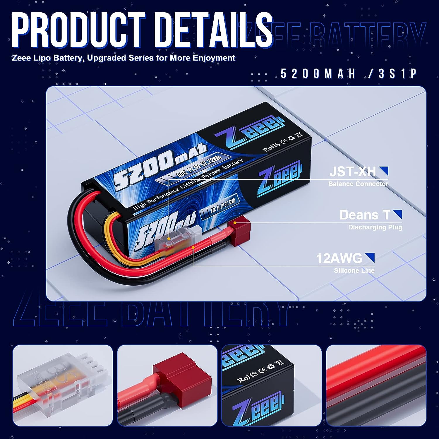 1/2 stücke Zeee 3S 5200 mAh Li – Drone Rc Truck Bewertung und Preis