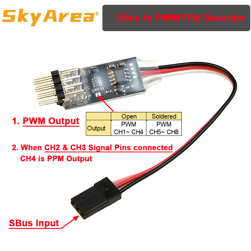 Skyarea sbus ppm pwm dekorder  – Frsky Receiver Module Bewertung und Preis