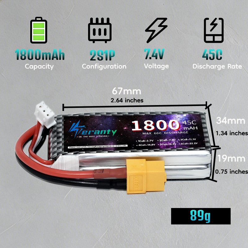 TERANTY 2S 3S 4S 1800mAh Lipo- – Drone Rc Truck Bewertung und Preis