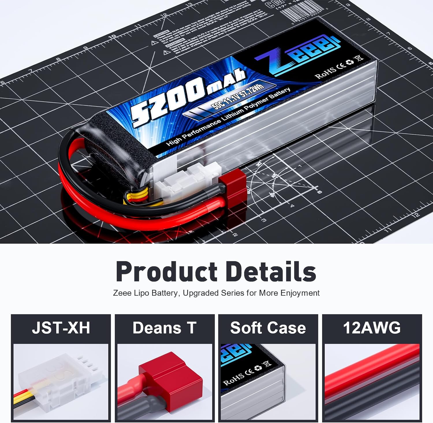1/2 Einheiten Zeee 11,1 V 50C  – Drone Rc Cover Bewertung und Preis